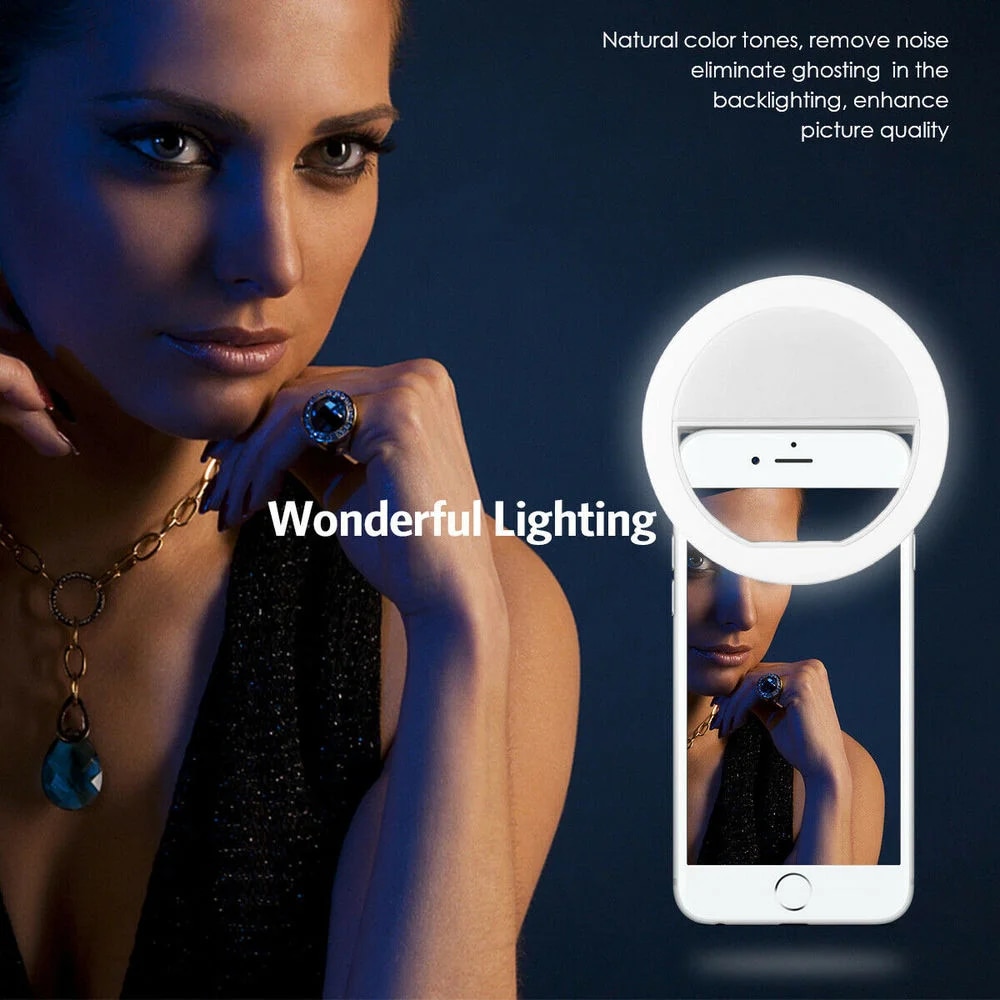 USB Rechargeable LED Selfie Ri - đánh giá và giá Photography Lighting Game